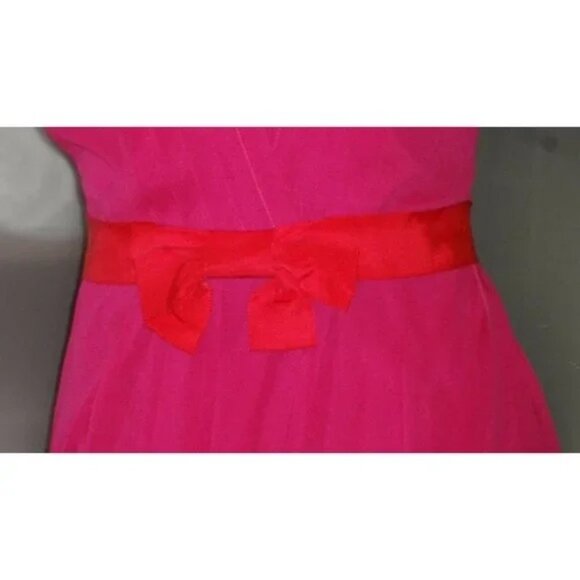 🆕VERA WANG Lavender Label Draped Silk Chiffon Dress 6 - Picture 8 of 8